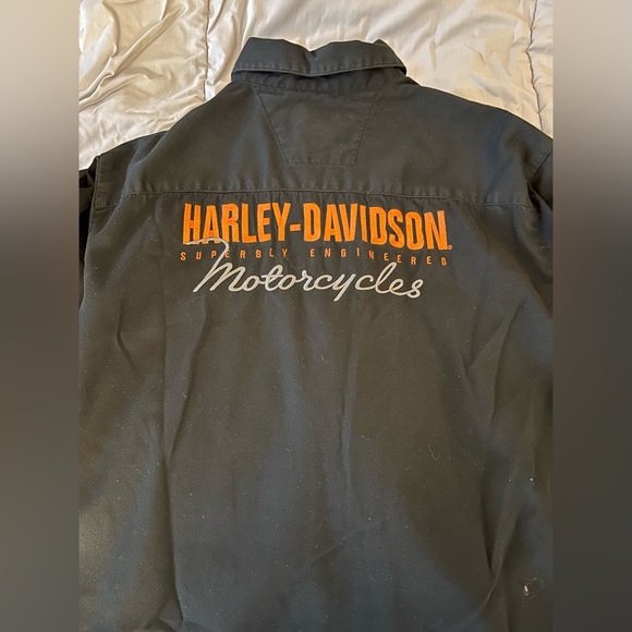 Harley-Davidson Black Casual Button Down Shirt - Picture 2 of 6